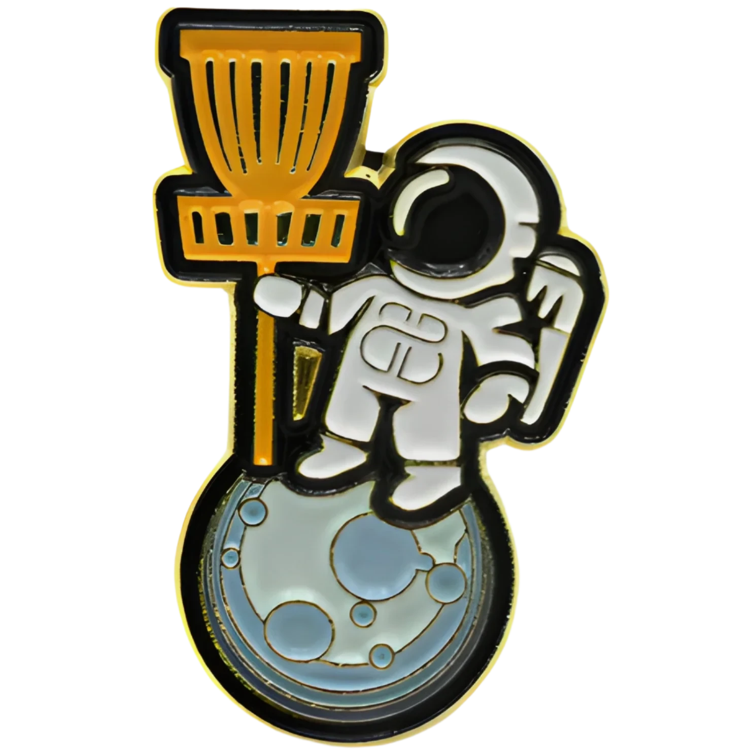 Basket on the Moon Pin