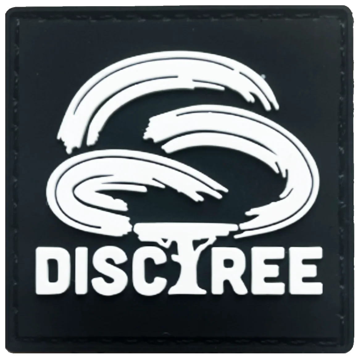 Disc Tree Logo Patch Black