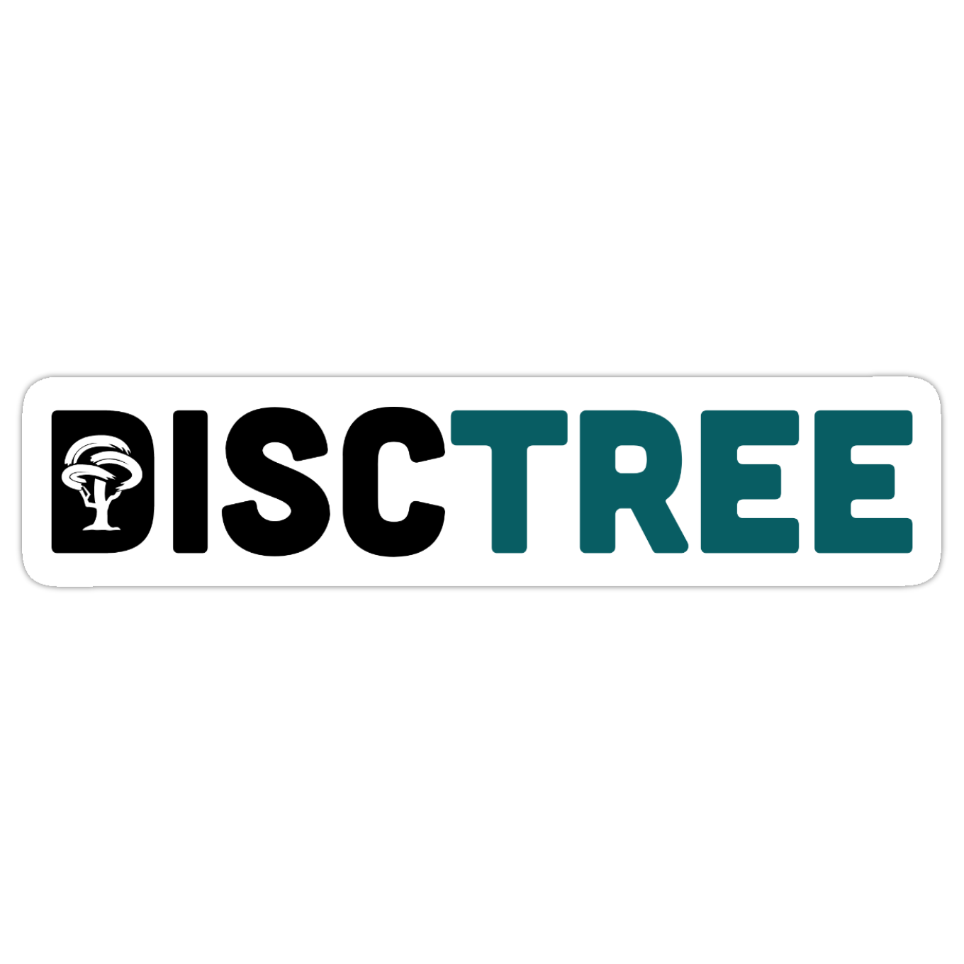 Disc Tree Bar-Logo Sticker